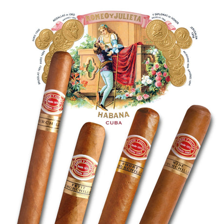 Romeo y Julieta Zigarrenfamilie Petit Churchill Short Churchill Wide Churchill