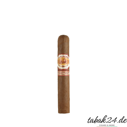 La Aurora 1987 Connecticut Robusto mit hellem Deckblatt abgebildet