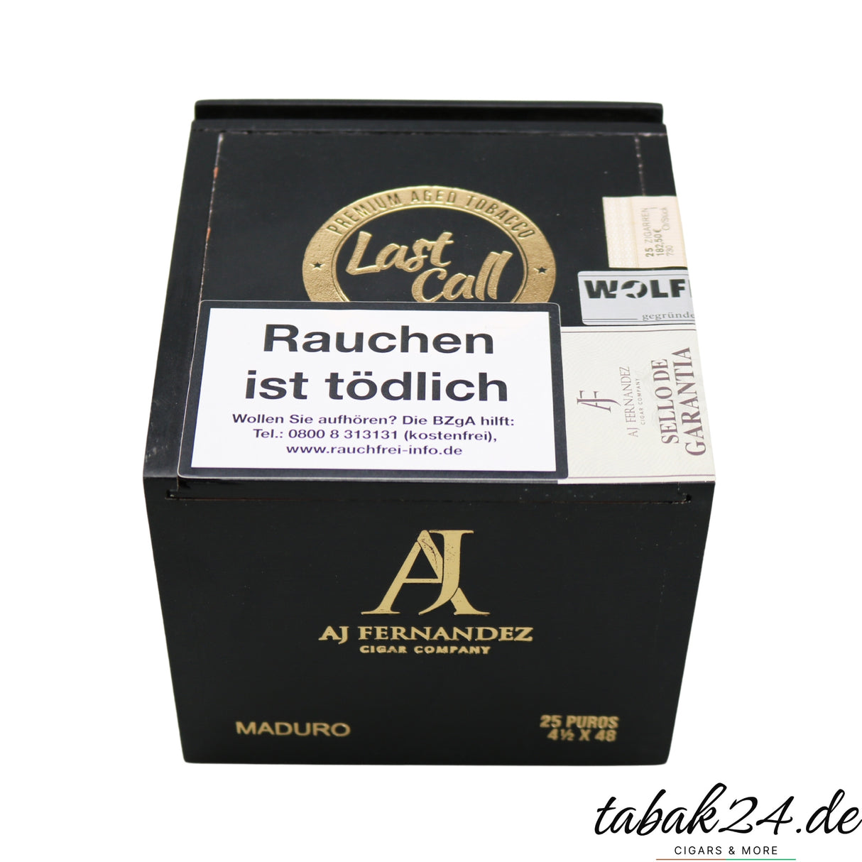 AJ Fernandez Last Call Maduro Short Robusto mit dunklem Deckblatt