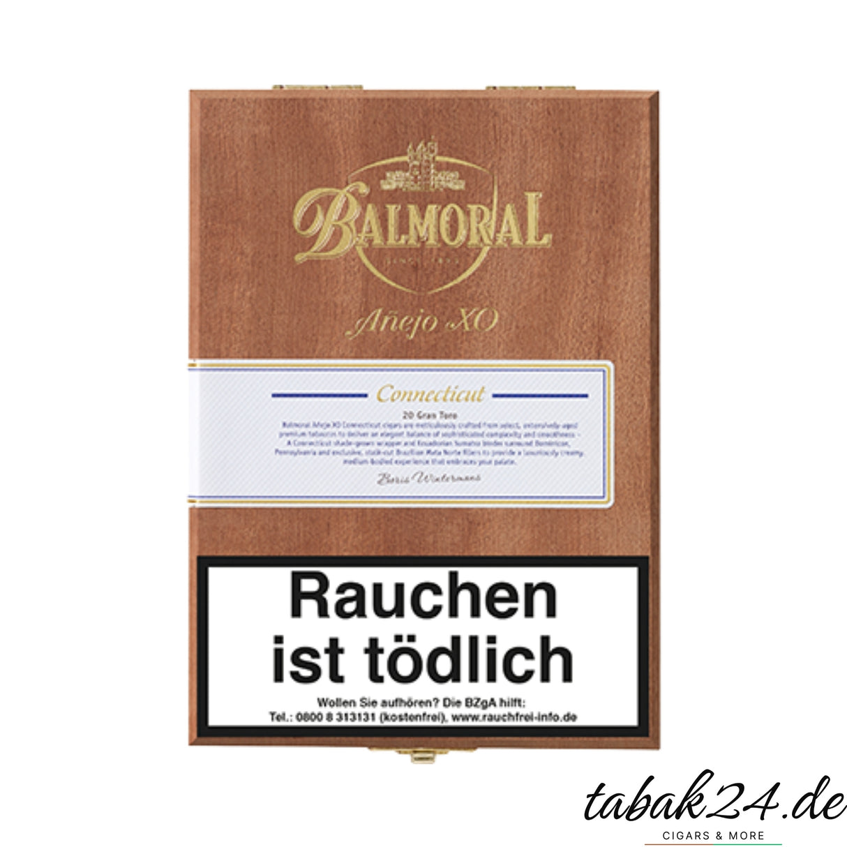 Kiste mit 20 Balmoral XO Connecticut Gran Toro Zigarren