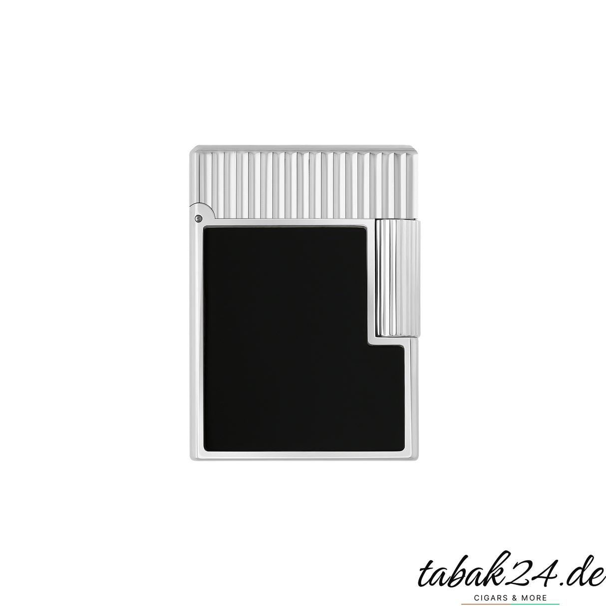 S.T. Dupont Ligne 1 Feuerzeug C14121 Vertical Line Noir Laque Palladium – Hauptansicht