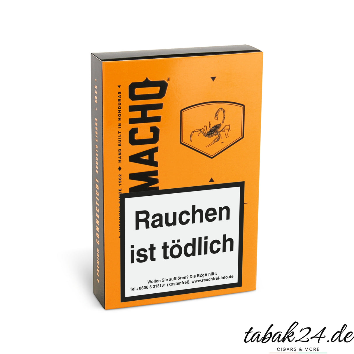 Camacho Connecticut Robusto Etui in Orange mit 4 milden Zigarren