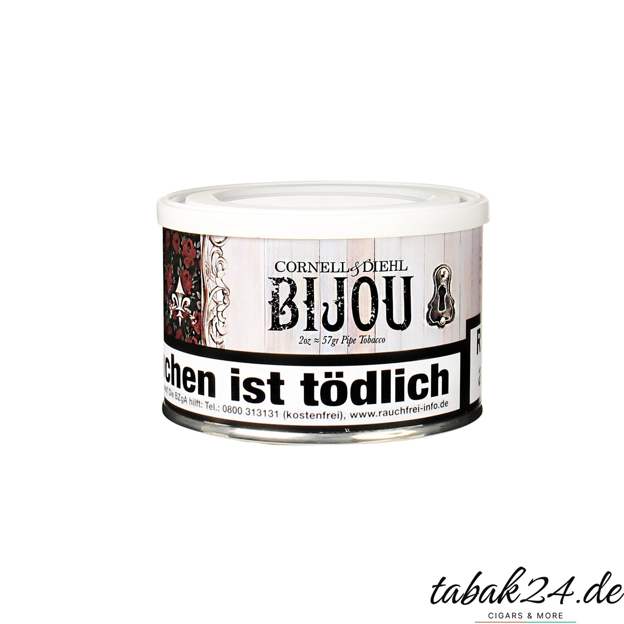 Cornell & Diehl Bijou Pfeifentabak – eleganter Virginia-Orient-Blend mit leichter Honignote in 57g-Dose