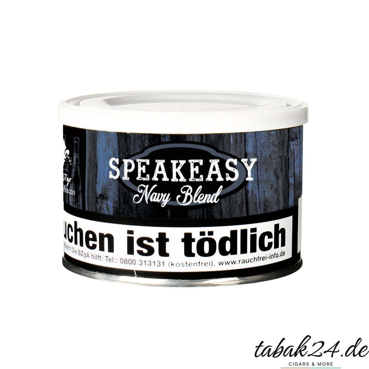 Cornell & Diehl Speakeasy Navy Blend in 57g-Dose – aromafreier Virginia-Perique-Blend mit Rumnote