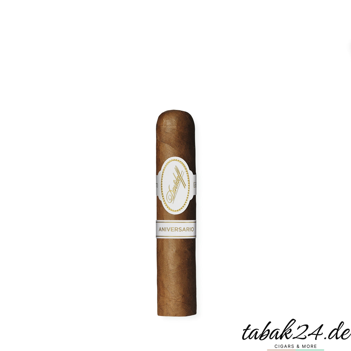 Davidoff Aniversario Entreacto Zigarre einzeln freigestellt auf Weiß