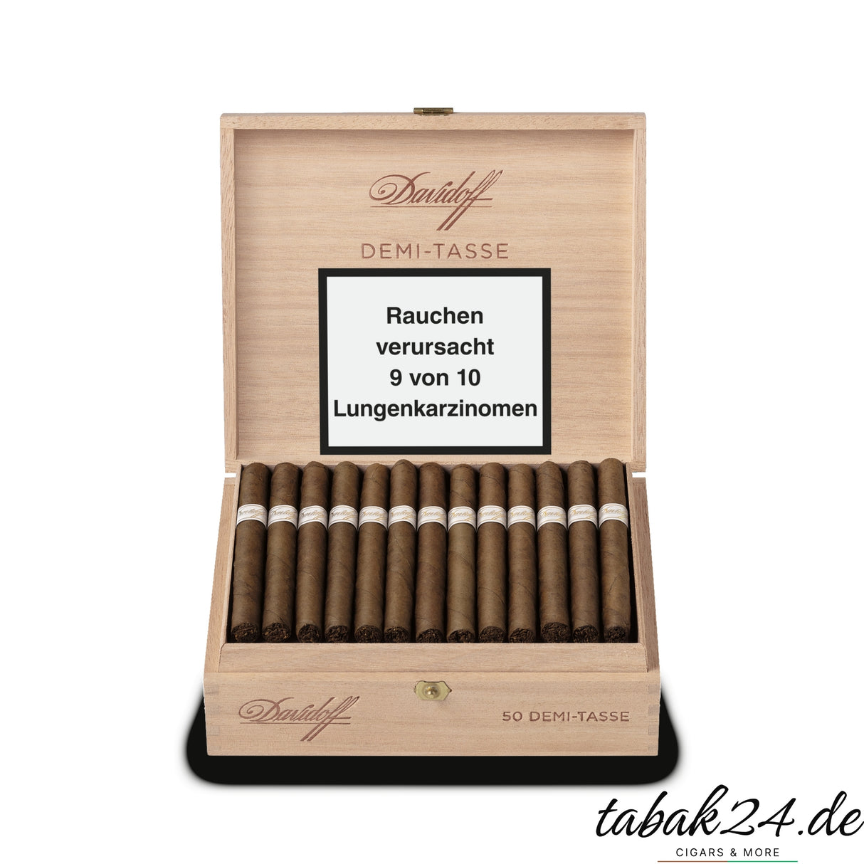 Offene Davidoff Demi-Tasse Kiste mit 50 Zigarillos