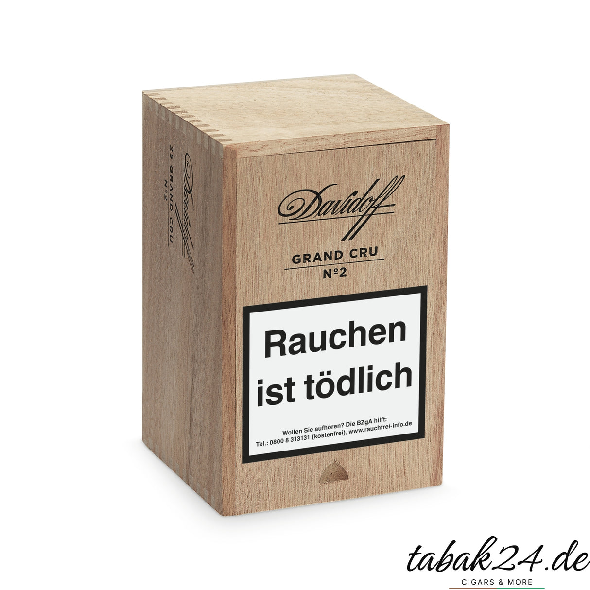 Original Davidoff Grand Cru No. 2 Holzkiste mit Branding