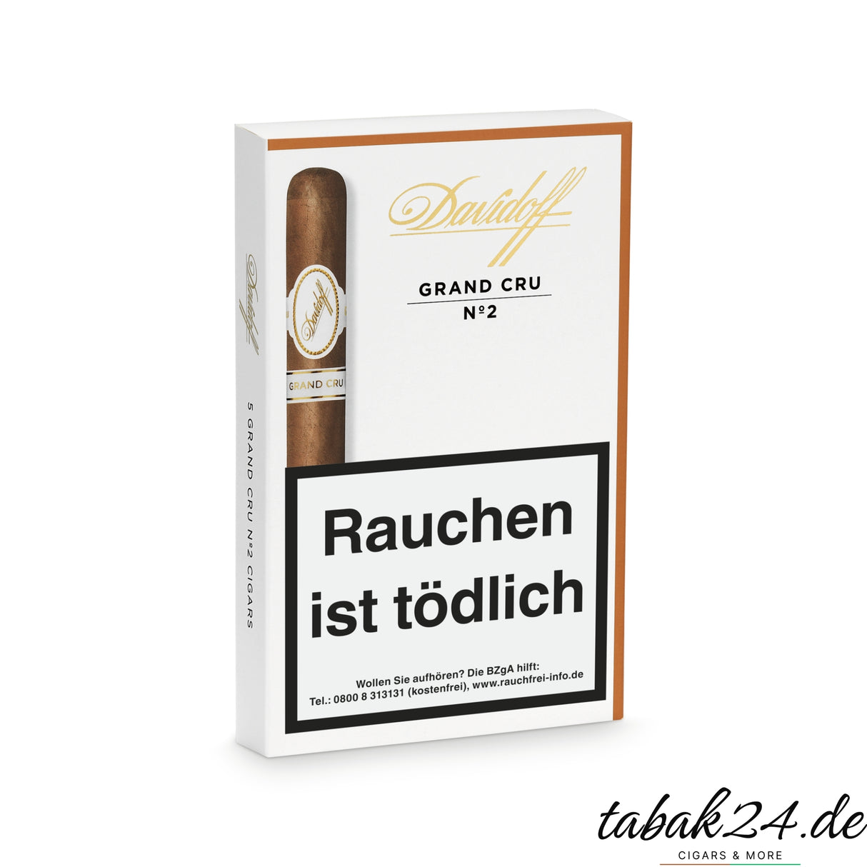 Davidoff Grand Cru No. 2 5er-Packung mit klassischem Etui