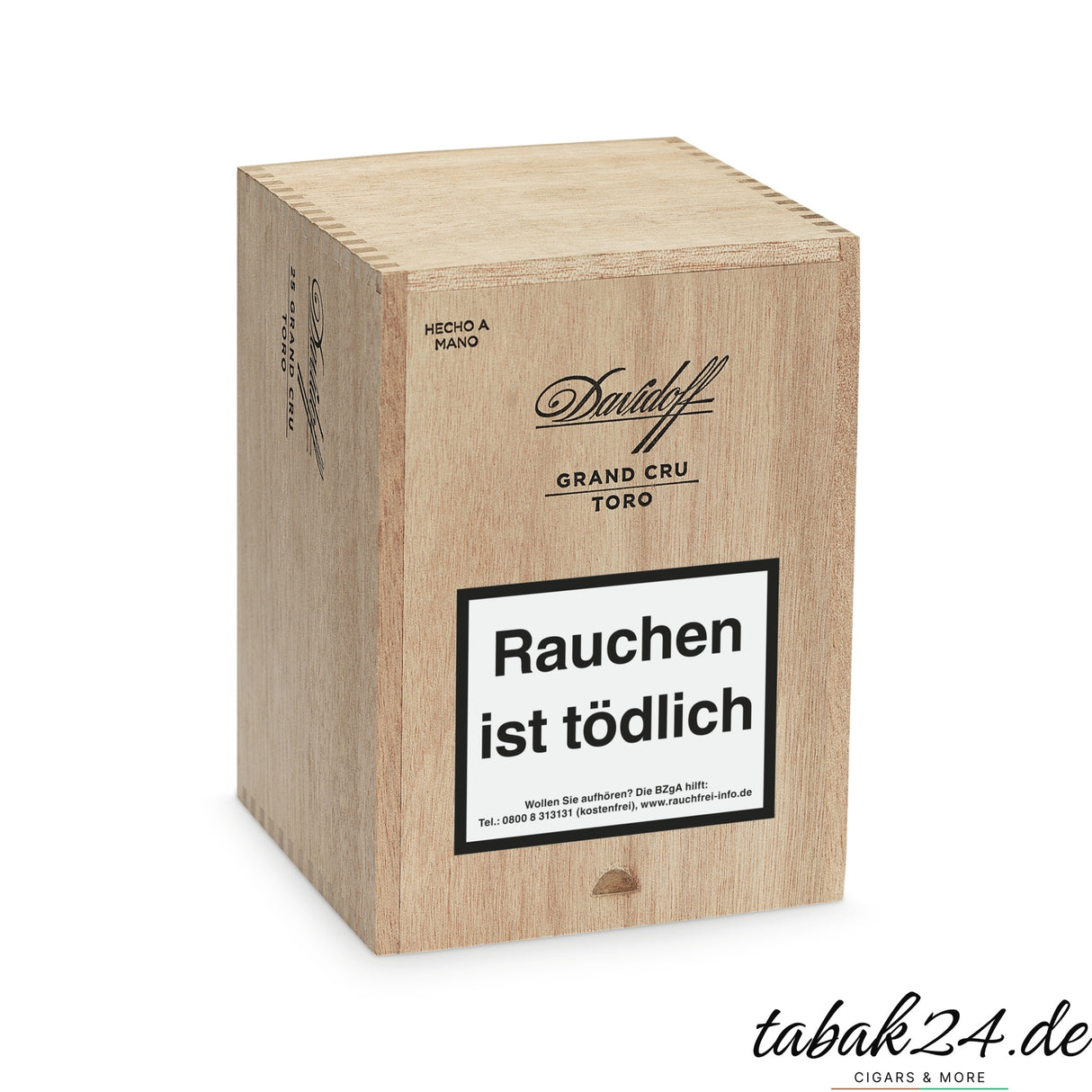 Original Davidoff Grand Cru Toro Holzkiste mit Prägung und Logo