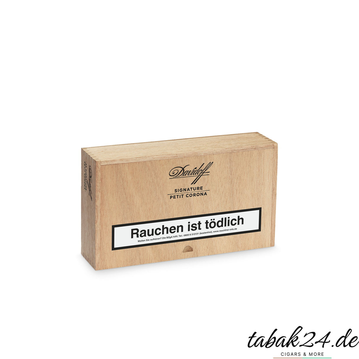 Geschlossene 25er Holzkiste Davidoff Signature Petit Corona