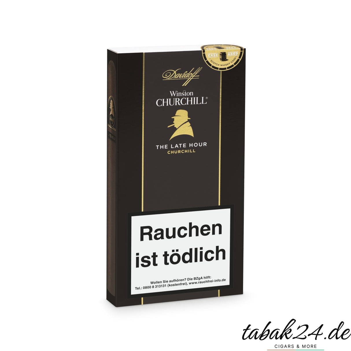 Etui mit Davidoff Late Hour Churchill Zigarren
