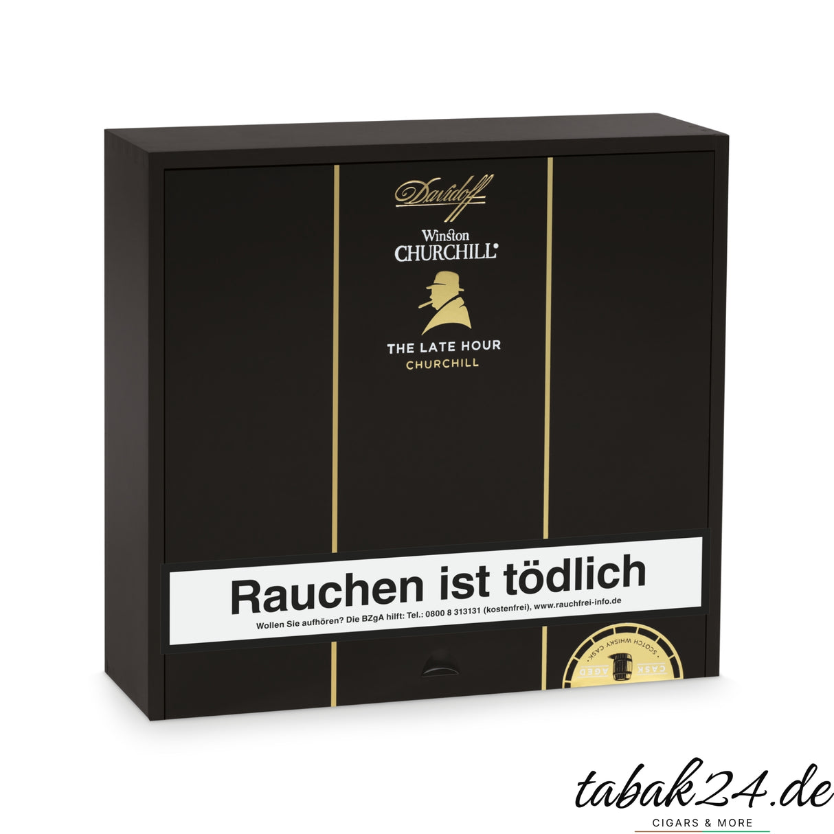 Geschlossene Holzkiste Davidoff Late Hour Churchill