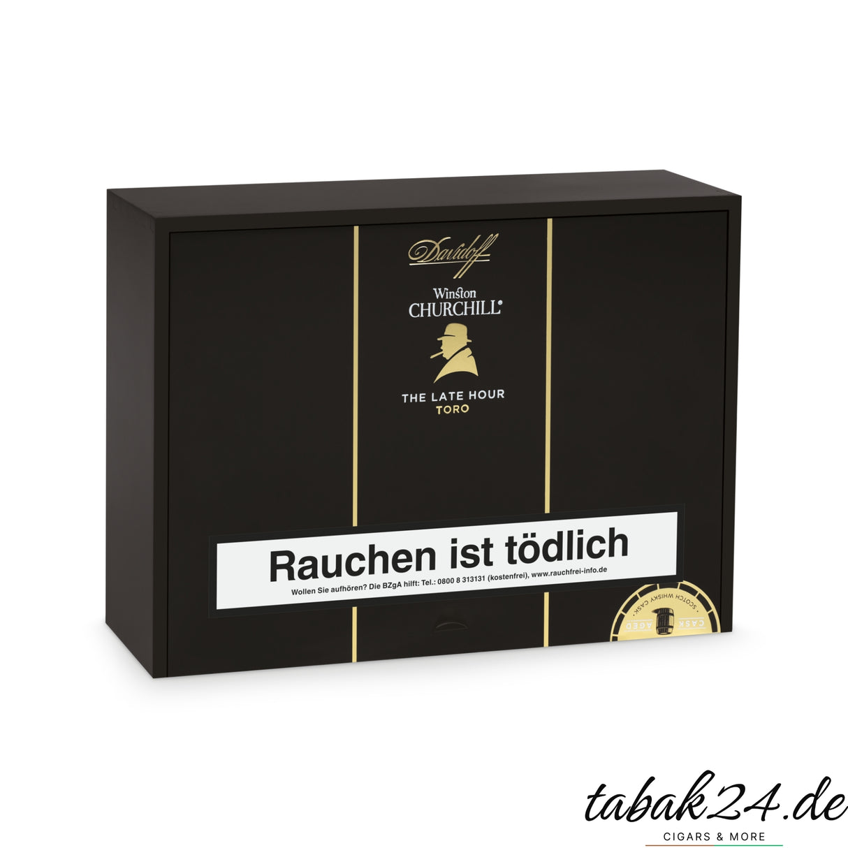 Geschlossene 20er-Kiste Late Hour Toro mit Branding