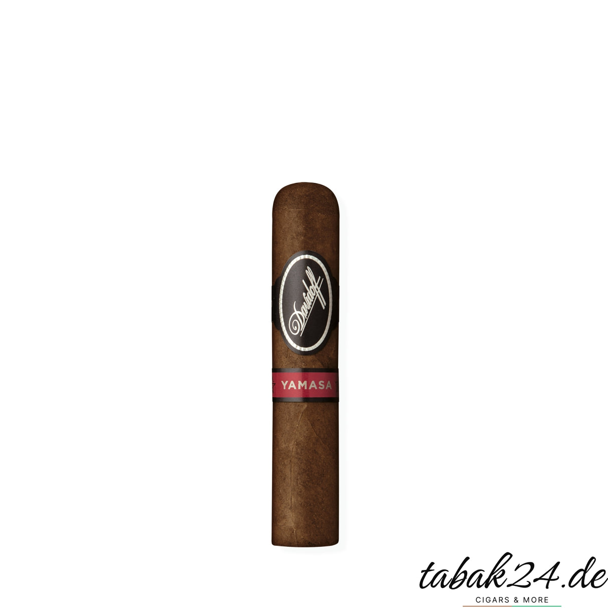 Einzelne Davidoff Yamasa Petit Churchill mit dunklem Deckblatt und kräftigem Format