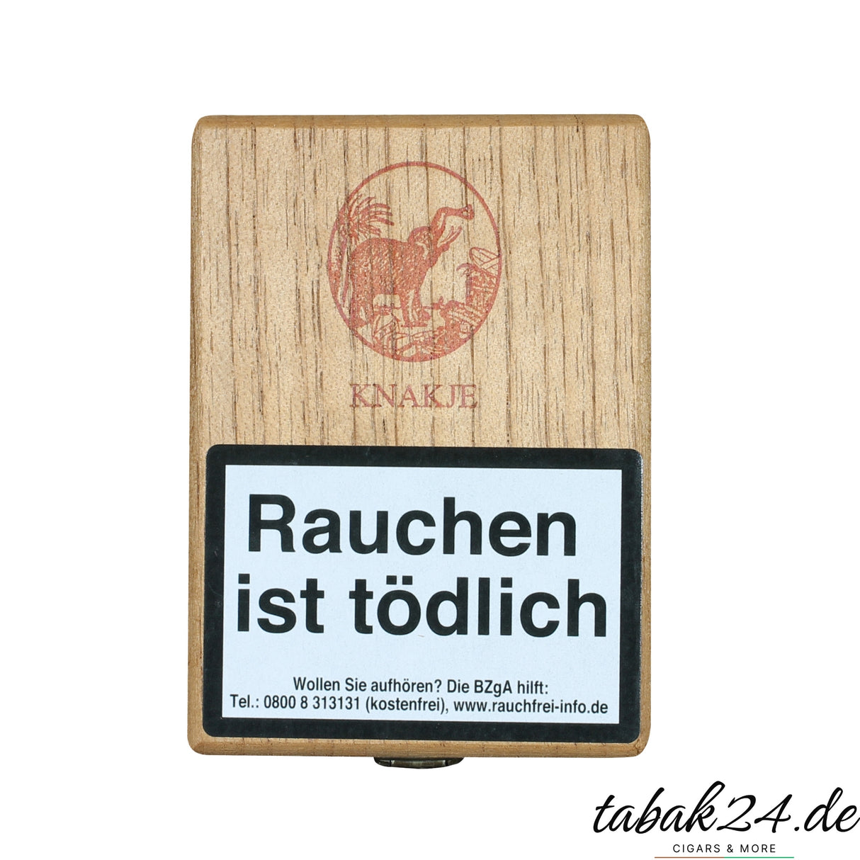 10er Holzkiste De Olifant Knakje Imperial mit Logo-Prägung