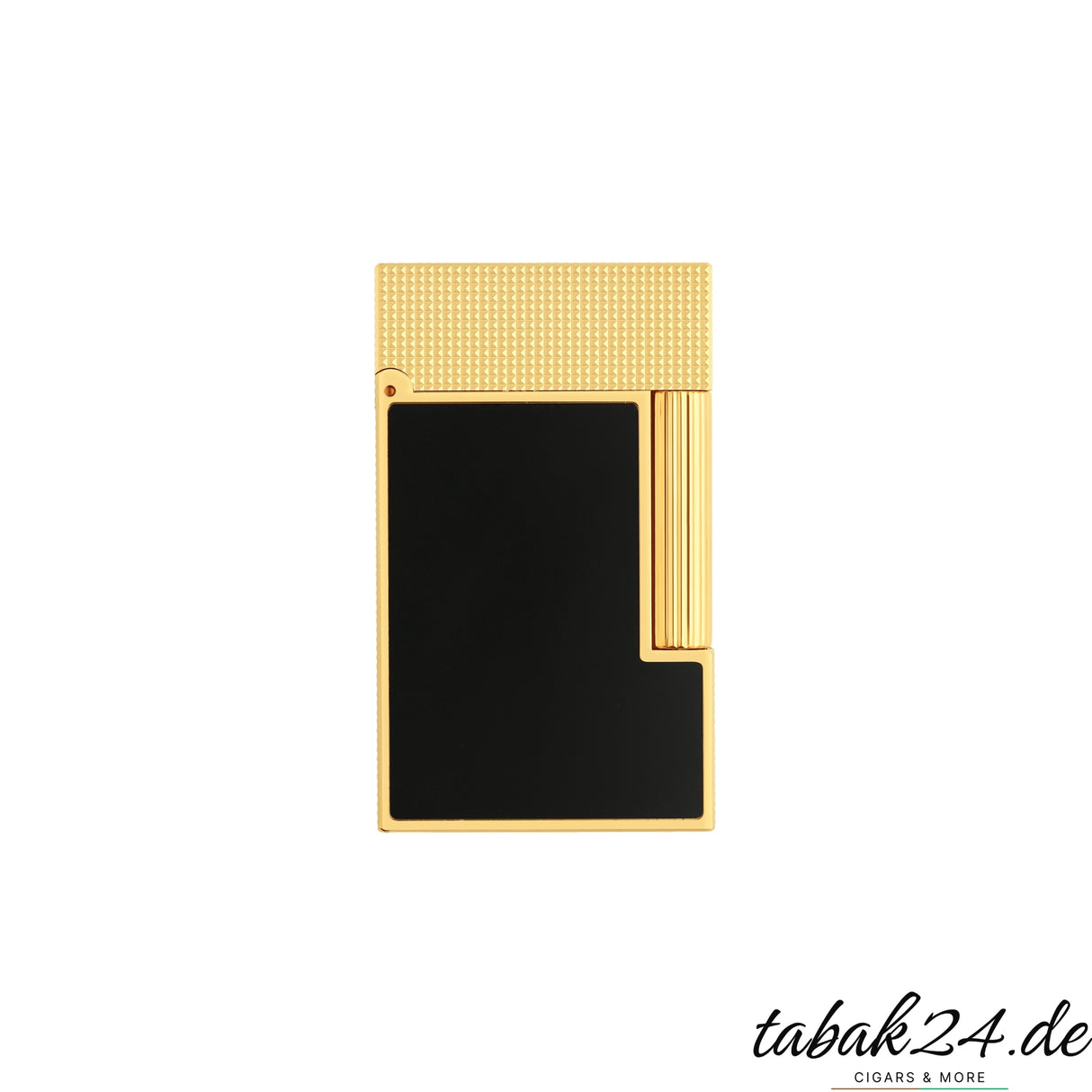 S.T. Dupont Ligne 2 Feuerzeug C16601 Noir Mat Gold – Hauptansicht