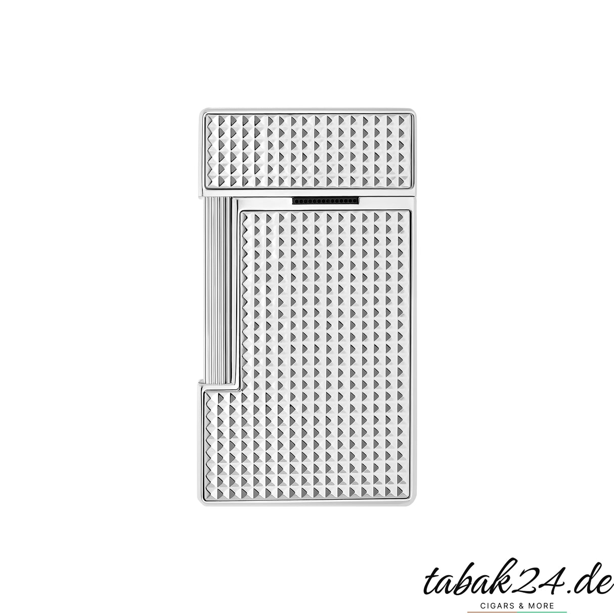 S.T. Dupont Slimmy Diamond Head Feuerzeug Chrom Hinteransicht