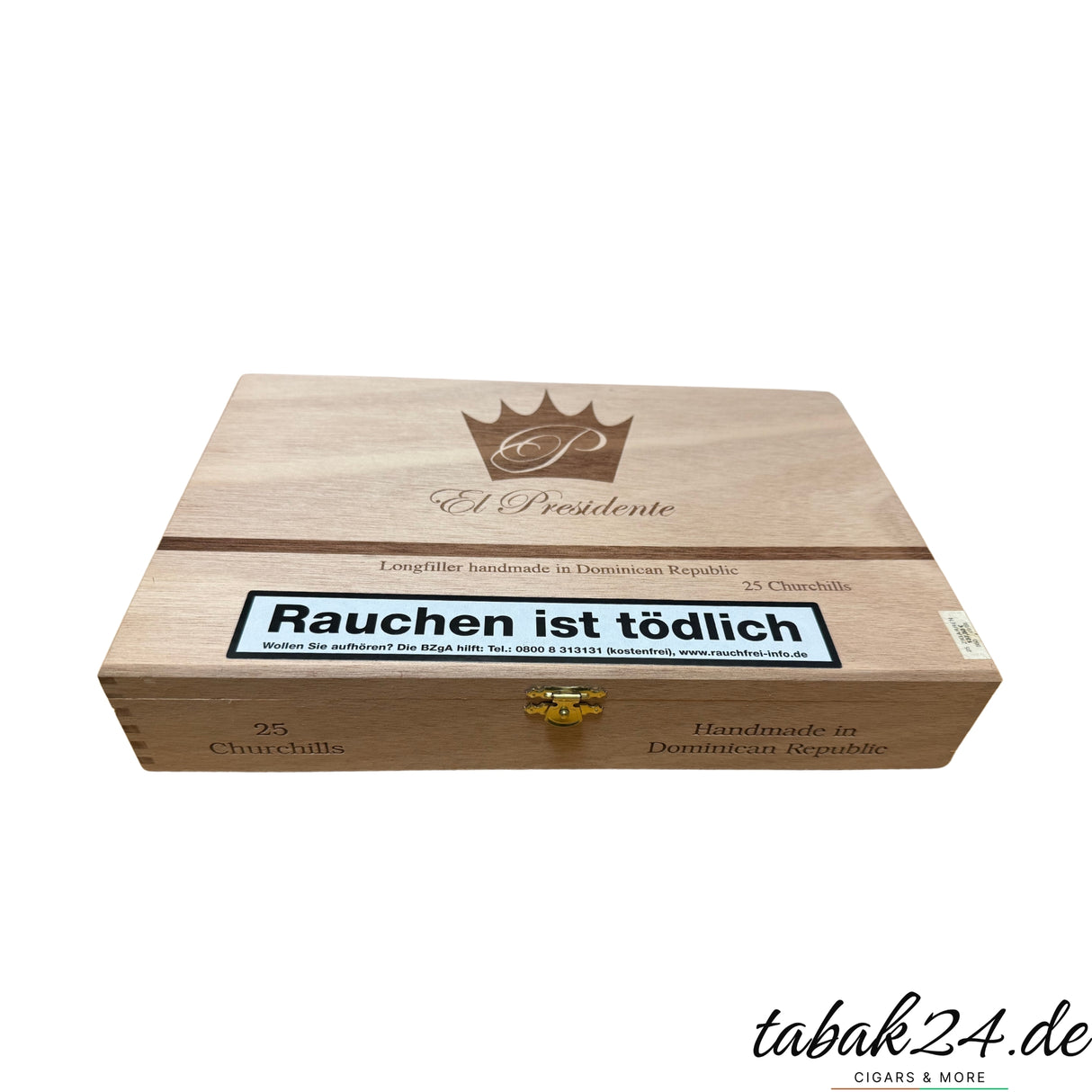 El Presidente Churchill – Hochwertige Zigarrenkiste mit 25 Longfillern aus der Dominikanischen Republik.