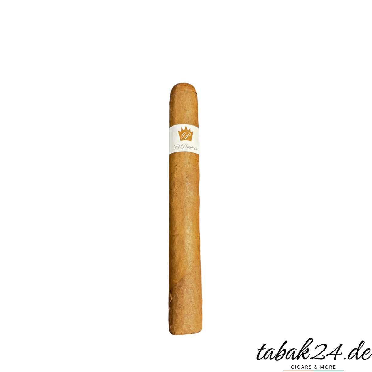 El Presidente Corona – Handgerollte Zigarre aus der Dominikanischen Republik mit hellem Deckblatt.