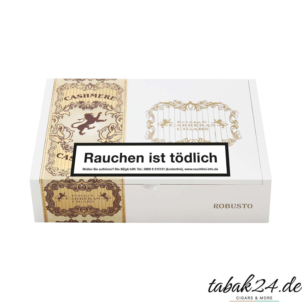 Esteban Carreras Cashmere Robusto Zigarrenkiste mit 20 Zigarren im eleganten Design