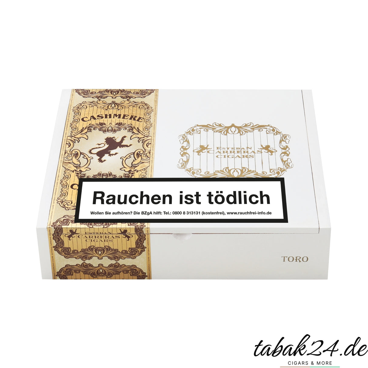 Esteban Carreras Cashmere Toro Zigarrenkiste mit 20 Connecticut-Zigarren