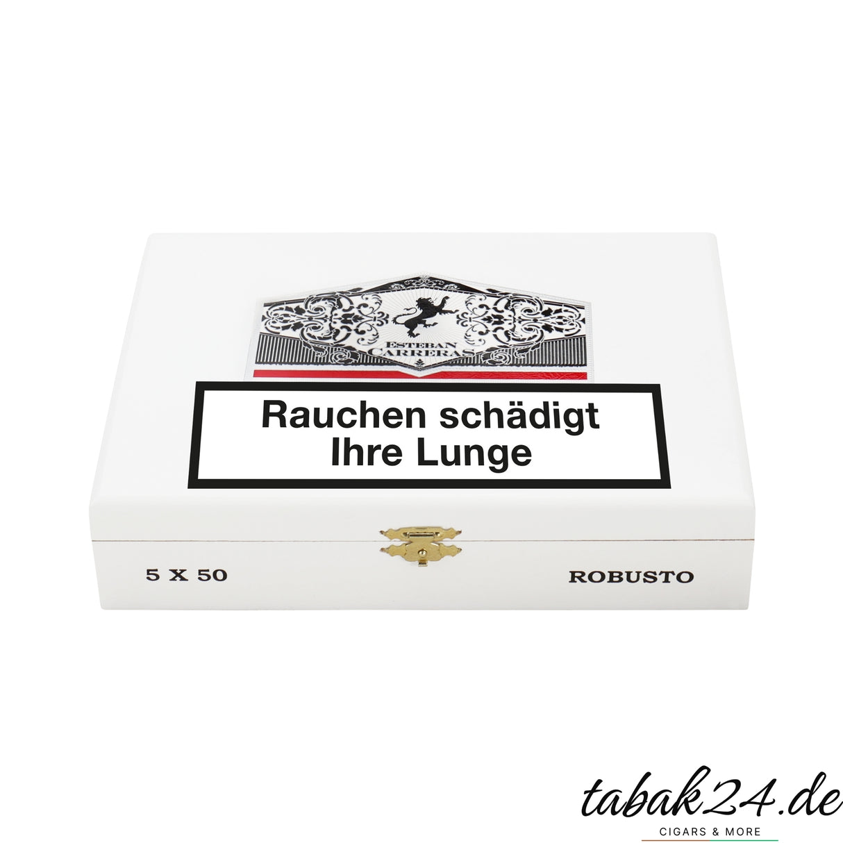 Esteban Carreras Connecticut White Label Robusto Kiste mit klassischem Weißdesign