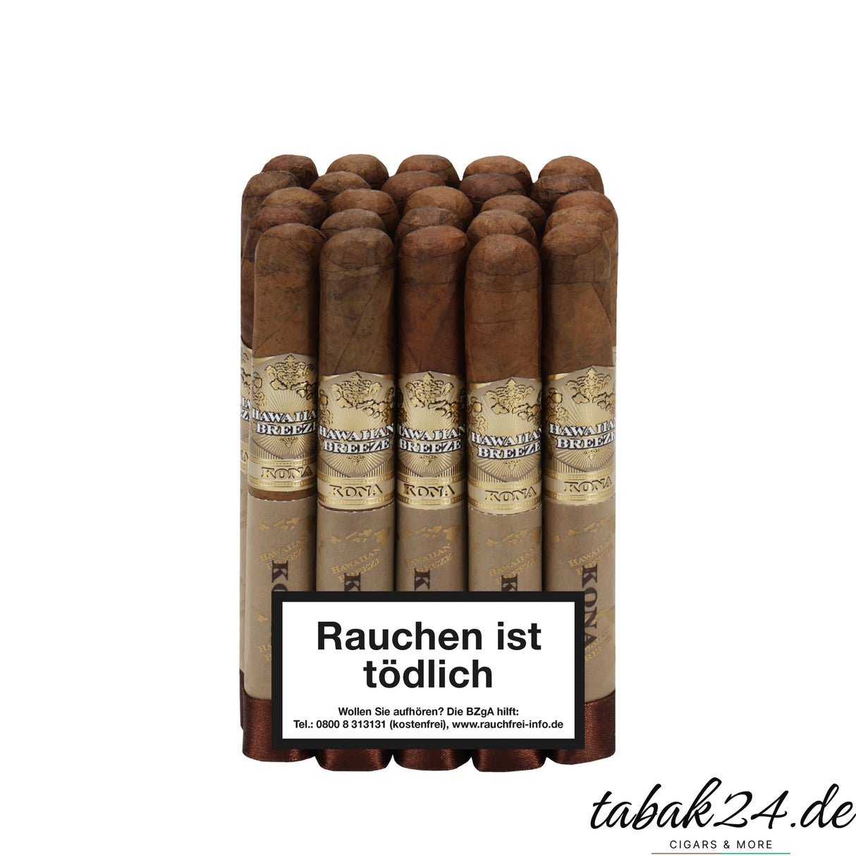 25er-Bundle Esteban Carreras Hawaiian Breeze Kona Zigarren mit Warnhinweis