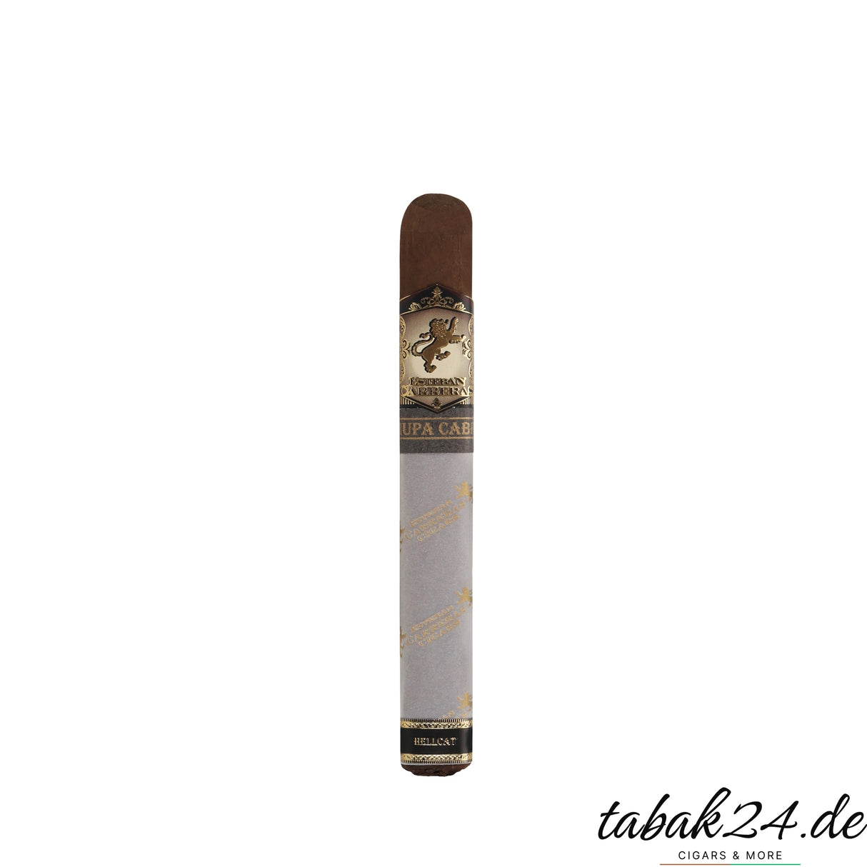 Esteban Carreras Hellcat Toro Grande Zigarrenkiste in edlem Schwarz mit Goldverzierung