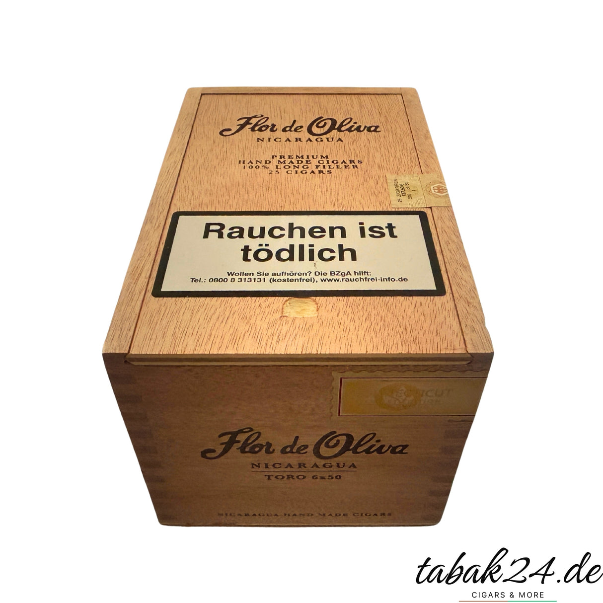 Flor de Oliva Connecticut Toro Zigarrenkiste mit 25 handgefertigten Zigarren