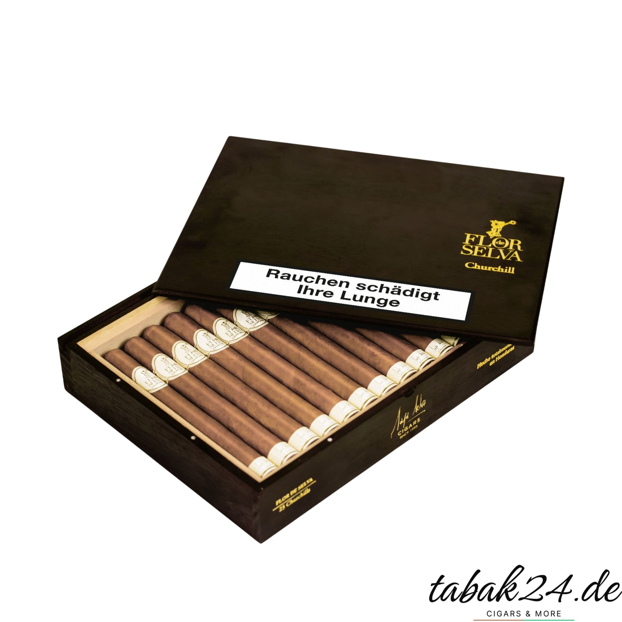 Flor de Selva Churchill Zigarren – 25er-Kiste mit handgerollten honduranischen Longfillern