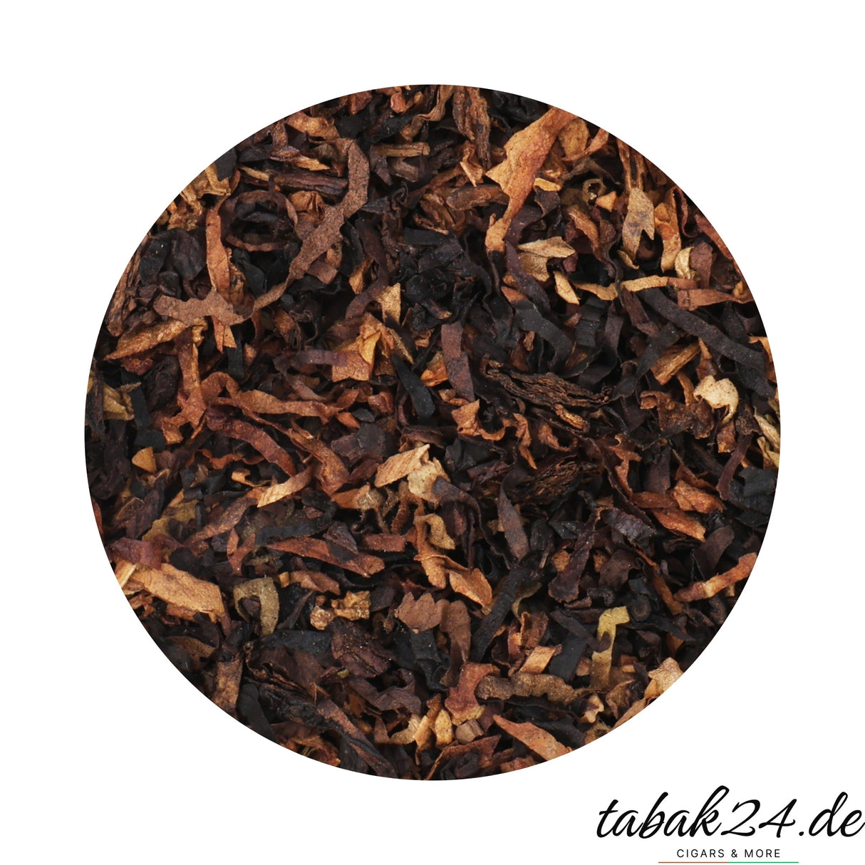 Maltese Falcon Loose-Cut Tabakmischung als Nahaufnahme, dunkel-braun