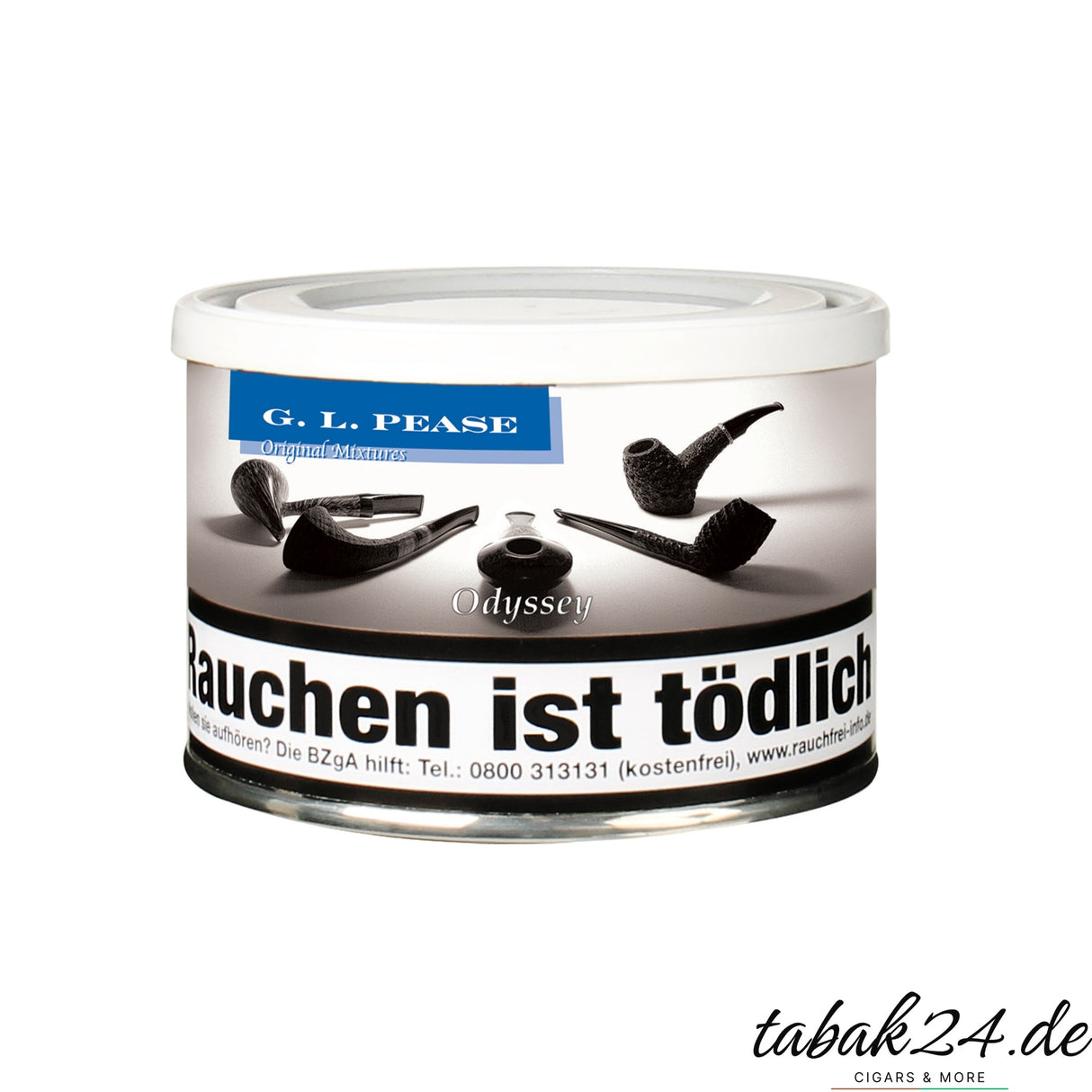 G. L. Pease Odyssey – kräftiger Latakia-Blend in 57g-Dose mit dunklem Charakter