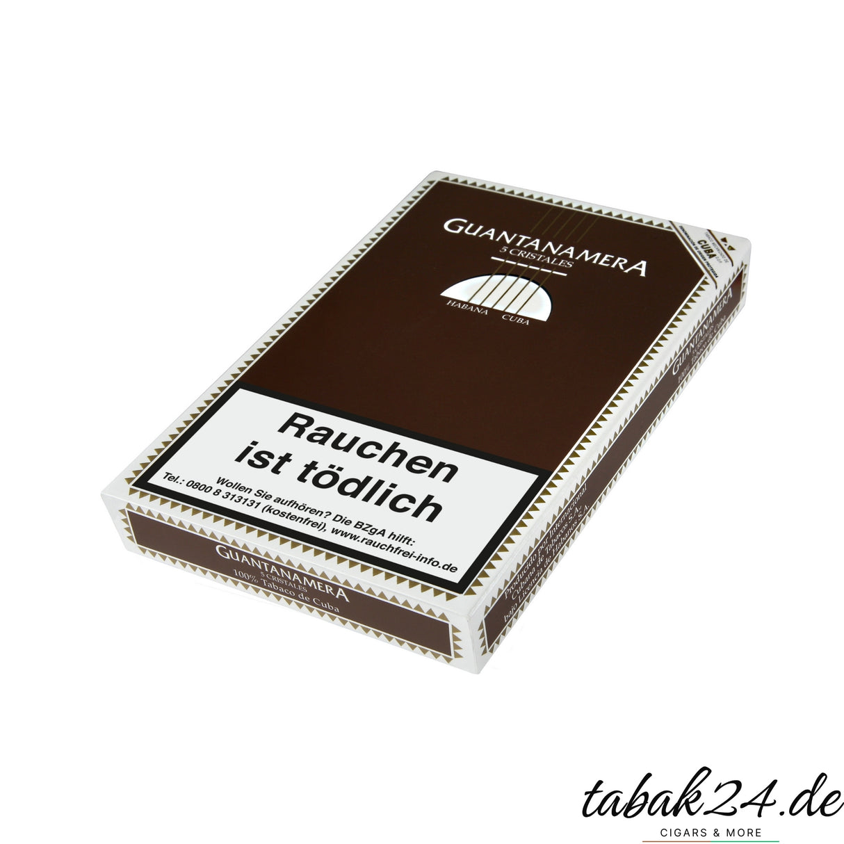 Guantanamera Cristales â Milde kubanische Zigarre im Kunststoff-Tubo. Perfekt fĂŒr Einsteiger, mit Aromen von Holz, Gras und leichter SĂŒĂe. ErhĂ€ltlich bei Tabak24.de.