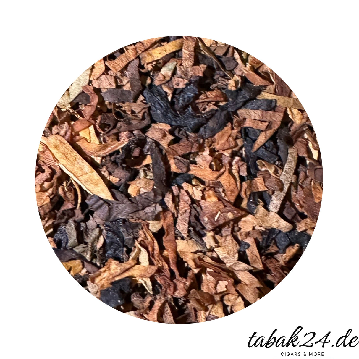 Tabakansicht HU Tobacco Asmara – bunte Mixture mit dunklem Latakia, Orient, Virginia und Perique