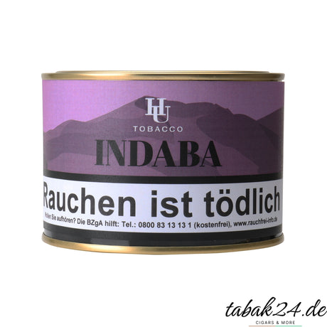HU Tobacco Indaba – aromatisierter Virginia-Blend mit Black Cavendish in der 100g-Dose