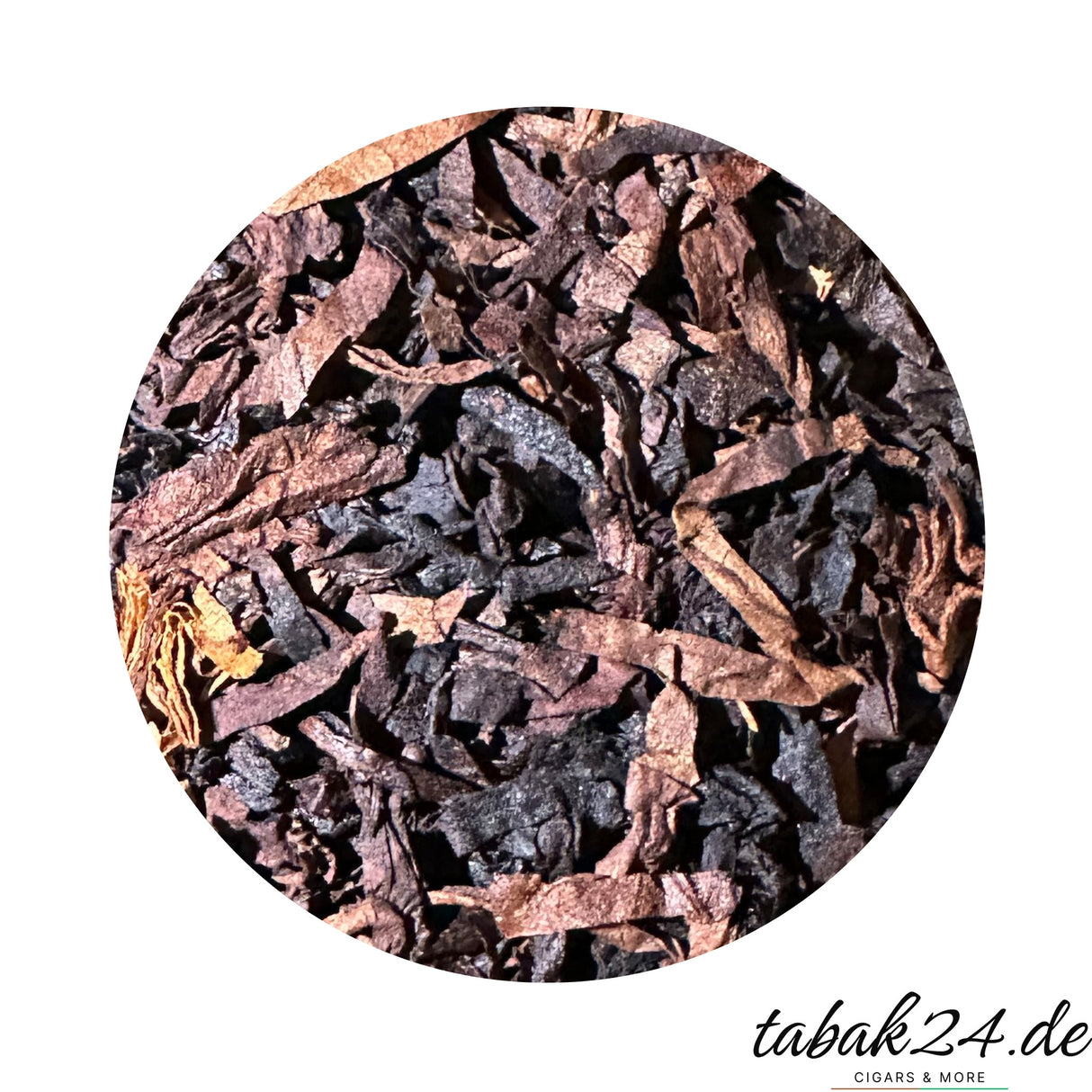 Tabakansicht Fayyum – dunkler Ribbon Cut mit Latakia, Virginia, Orient und Black Cavendish