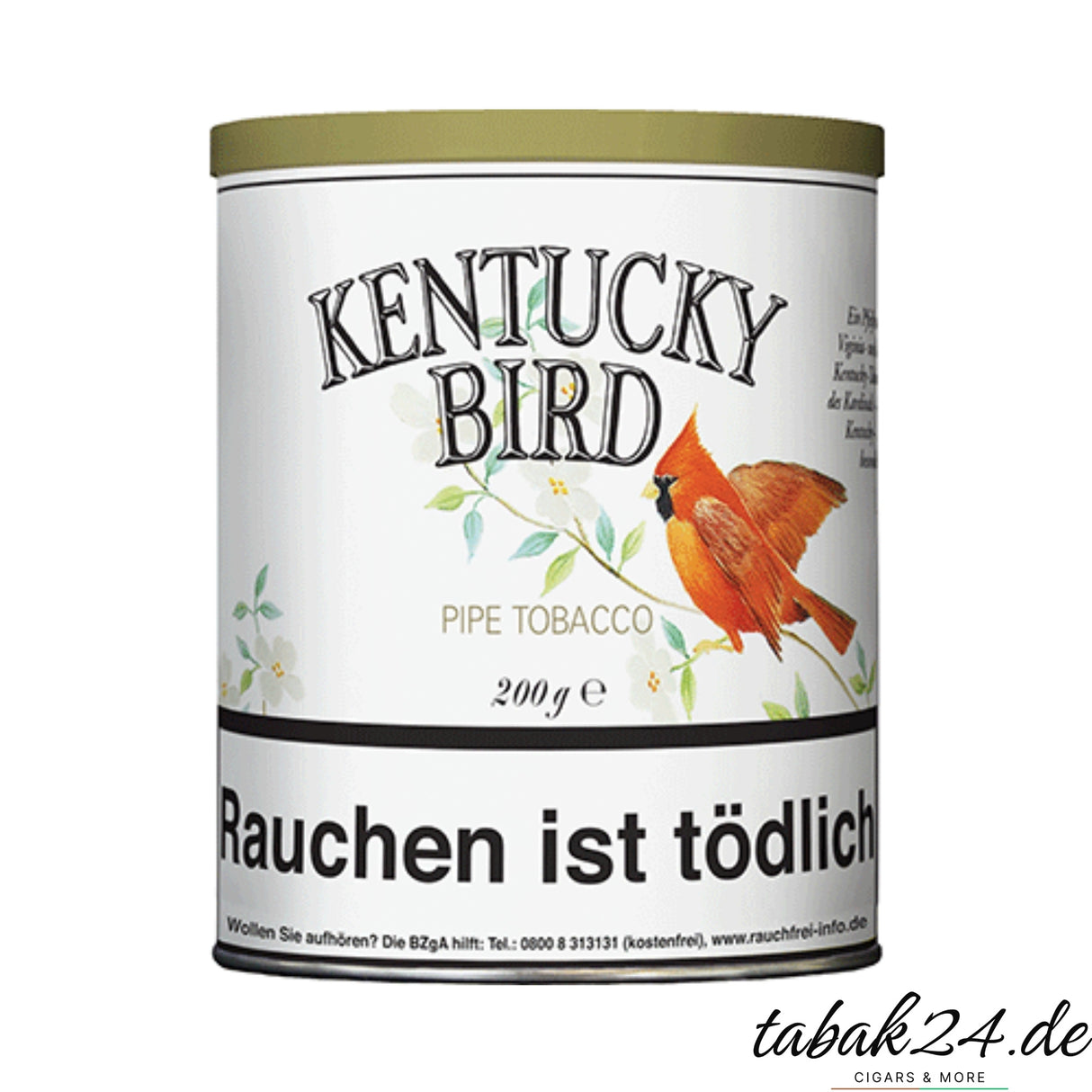 Kentucky Bird Pfeifentabak mit floralen Noten und echten Blütenblättern im 200 gramm Vorratspack
