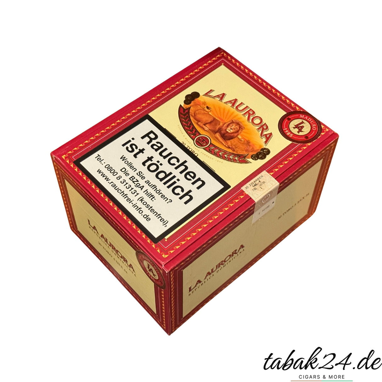 La Aurora 1985 Maduro Toro – schöne Kiste mit 20 handgerollten Premium-Zigarren aus der Dominikanischen Republik