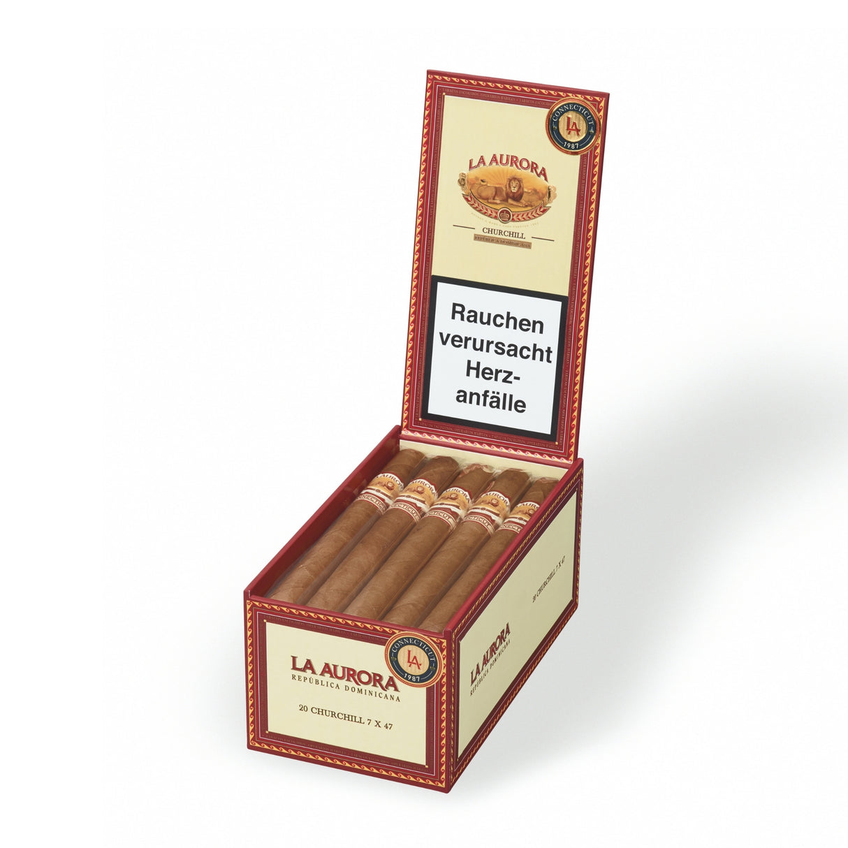 La Aurora Churchill mild mit Connecticut Shade für lange Rauchdauer