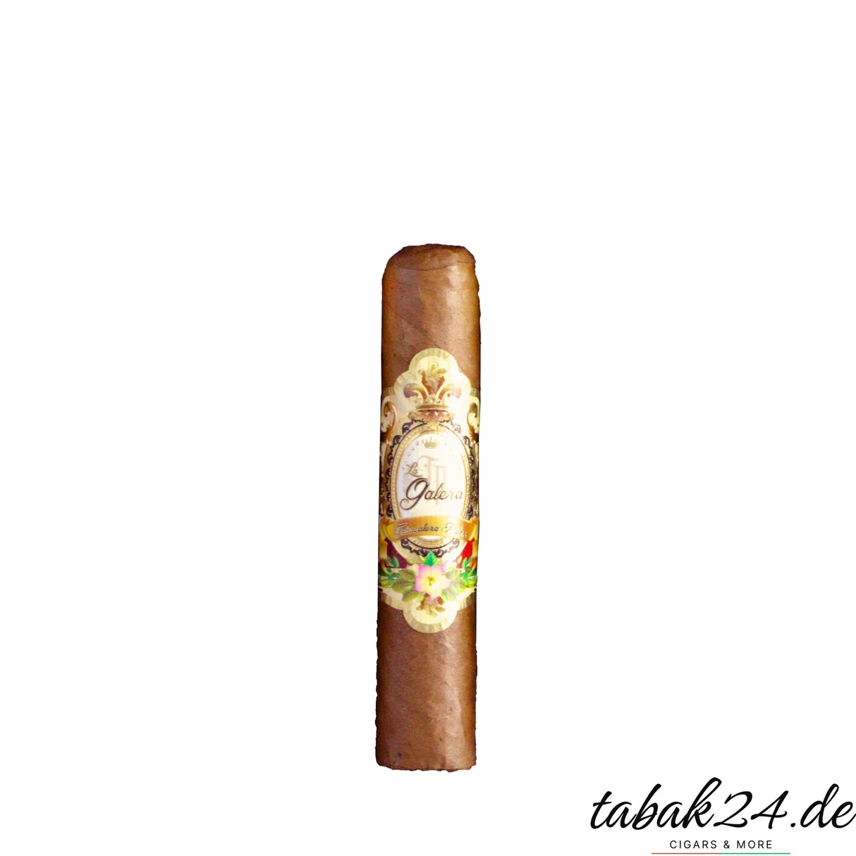 La Galera Corojo Half Corona einzeln vor weißem Hintergrund