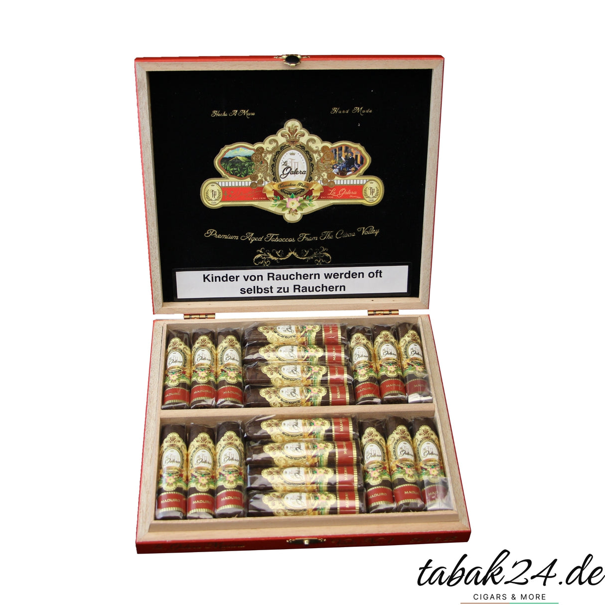 La Galera Maduro Half Corona – geöffnete Kiste mit 20 kräftigen Zigarren