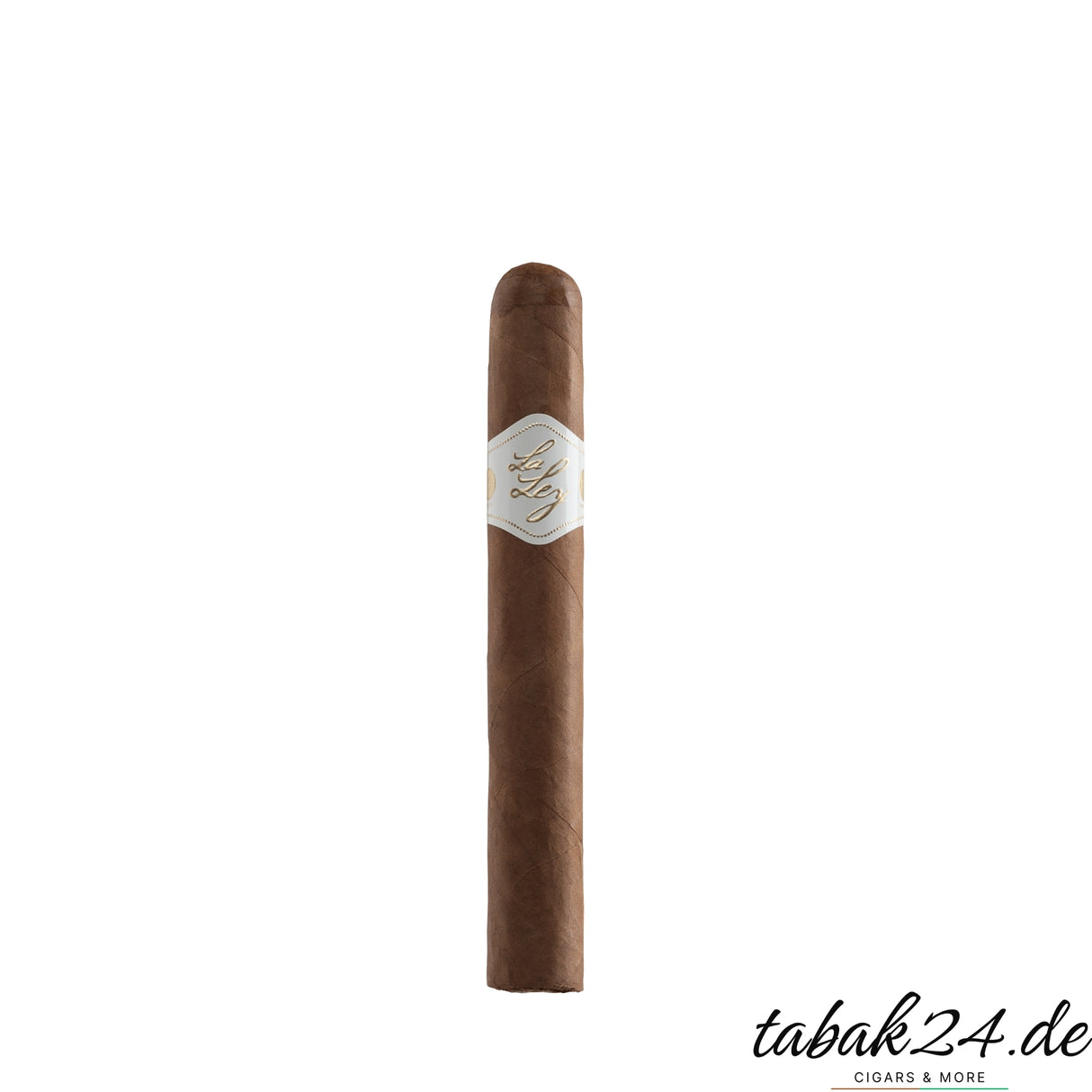 Einzelne La Ley Canonazo Zigarre im Toro-Format mit weiß-goldenem Ring
