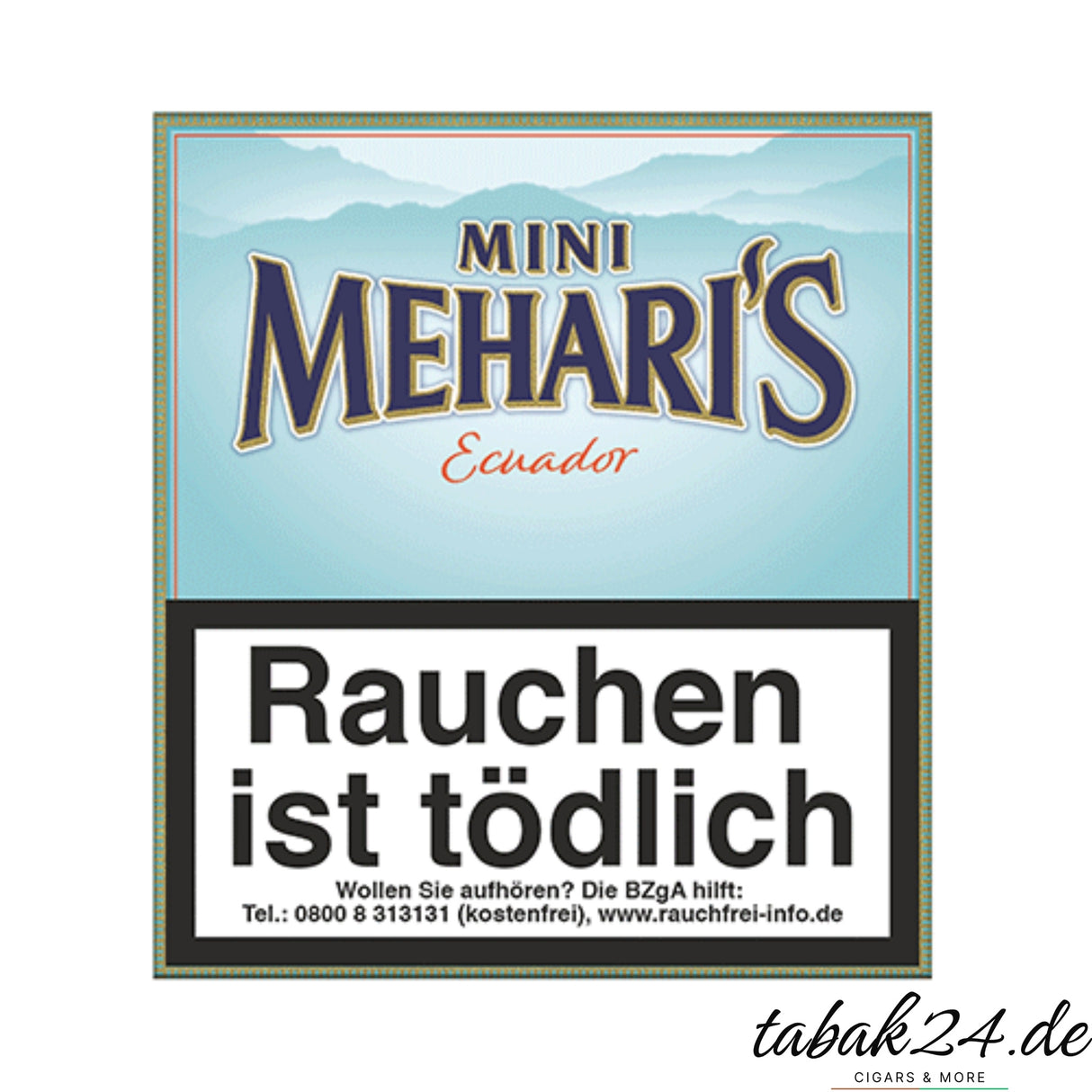 Mehari's Mini Ecuador Cigarillos mit mildem Ecuador-Deckblatt im 20er-Pack