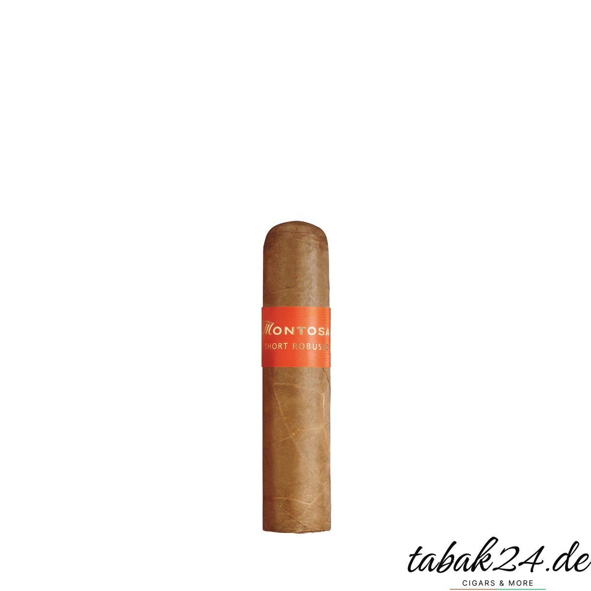 Montosa Claro Short Robusto Zigarre mit orangefarbenem Ring im Einzelbild