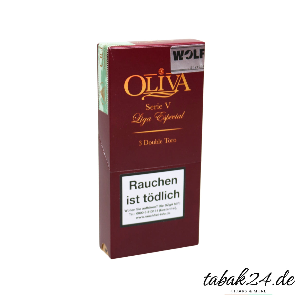 Einzelne Oliva Serie V Double Toro mit gold-rotem Zigarrenring