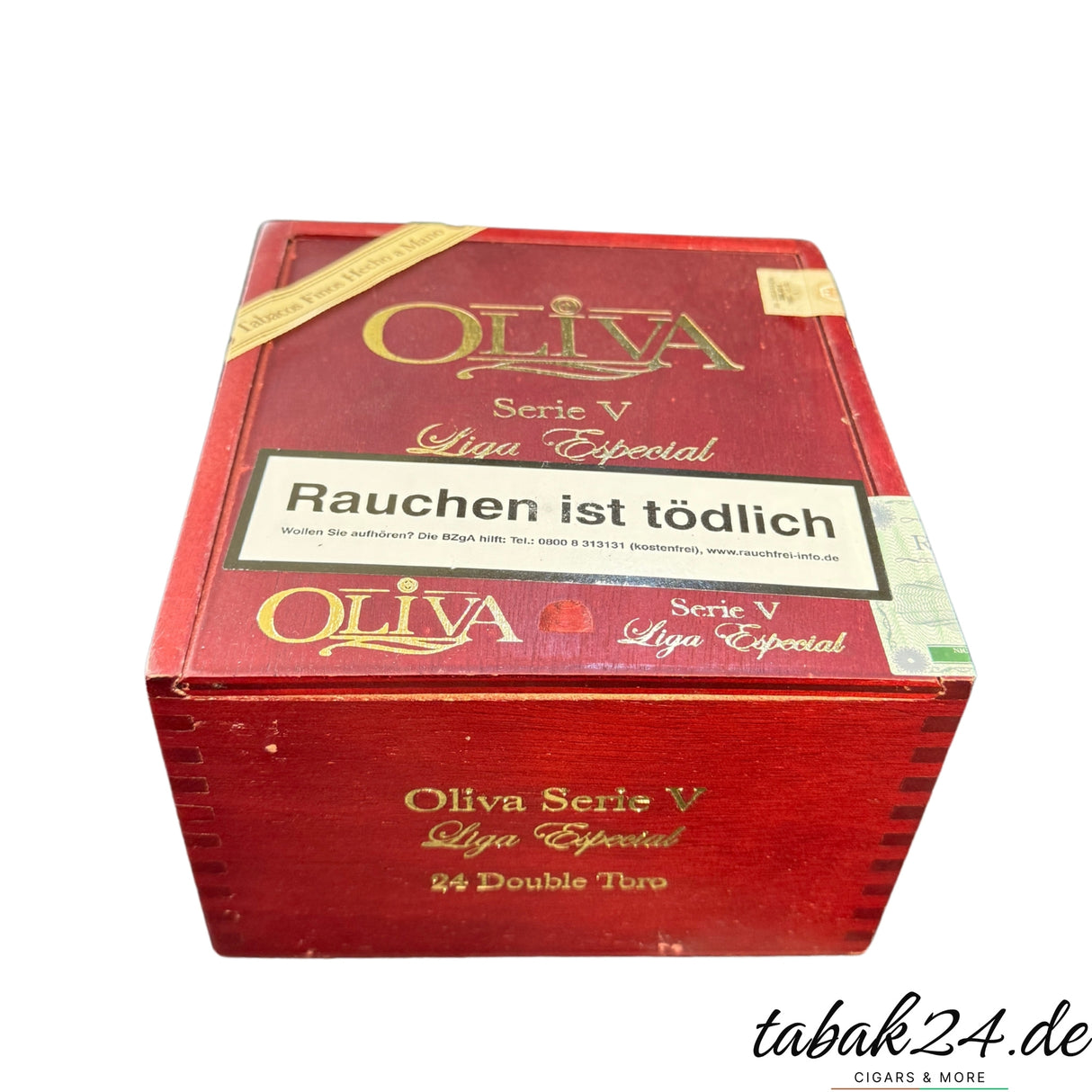 Oliva Serie V – geschlossene Holzkiste mit 24 Double Toro Zigarren