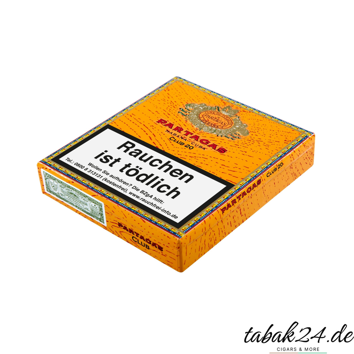 Partagás Club 20 – kräftige kubanische Zigarillos mit würzigen, erdigen und ledrigen Aromen für intensiven Genuss.