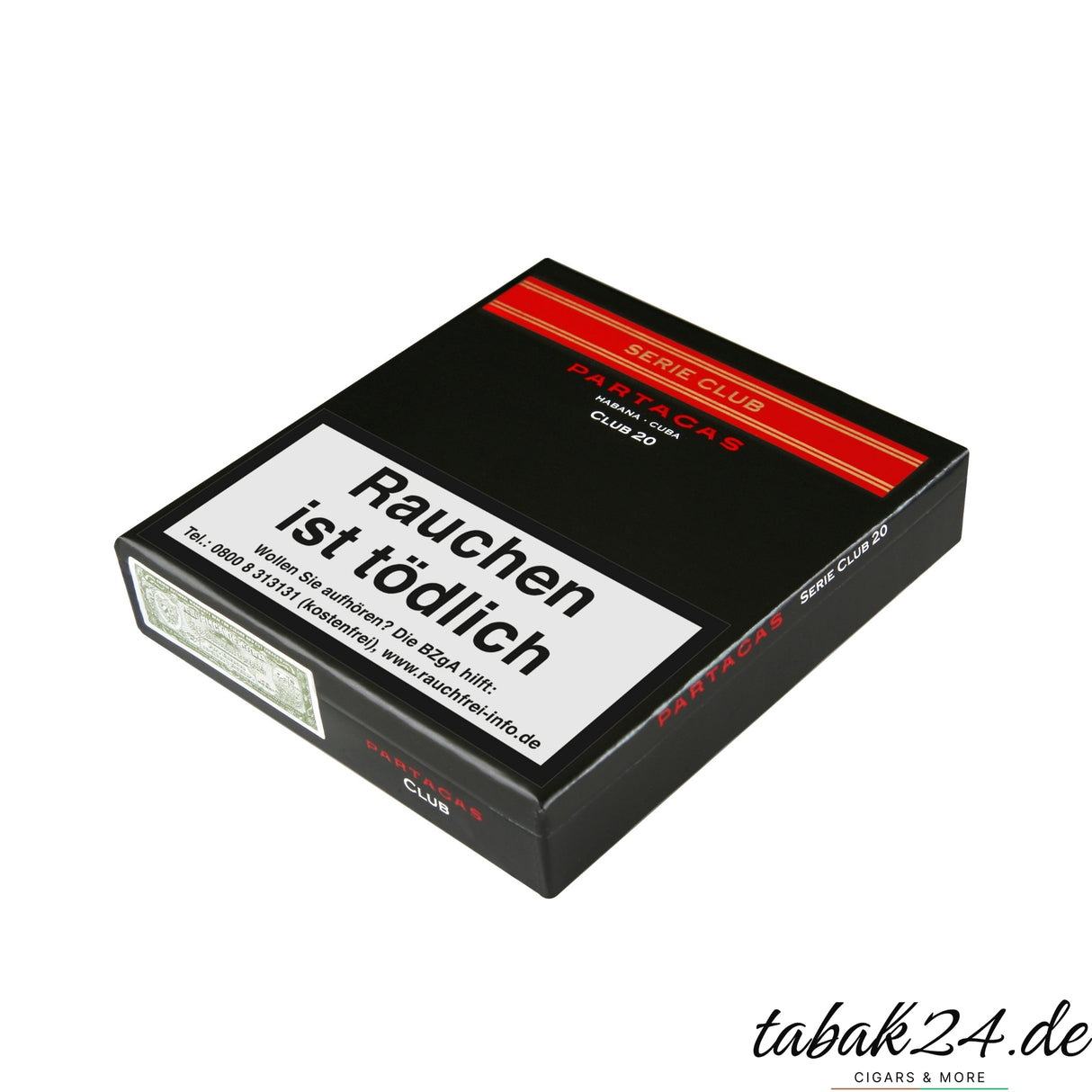Partagás Serie Club 20 – kräftige kubanische Zigarillos mit würzigen, erdigen und ledrigen Aromen für intensiven Genuss.