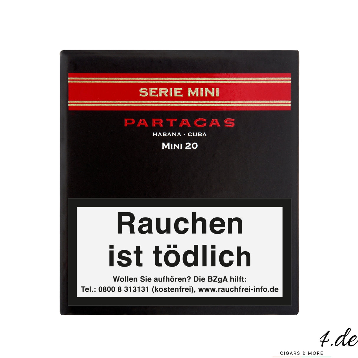 Partagás Serie Mini 20 – kräftige kubanische Zigarillos mit würzigen, erdigen und ledrigen Noten für intensiven Genuss.