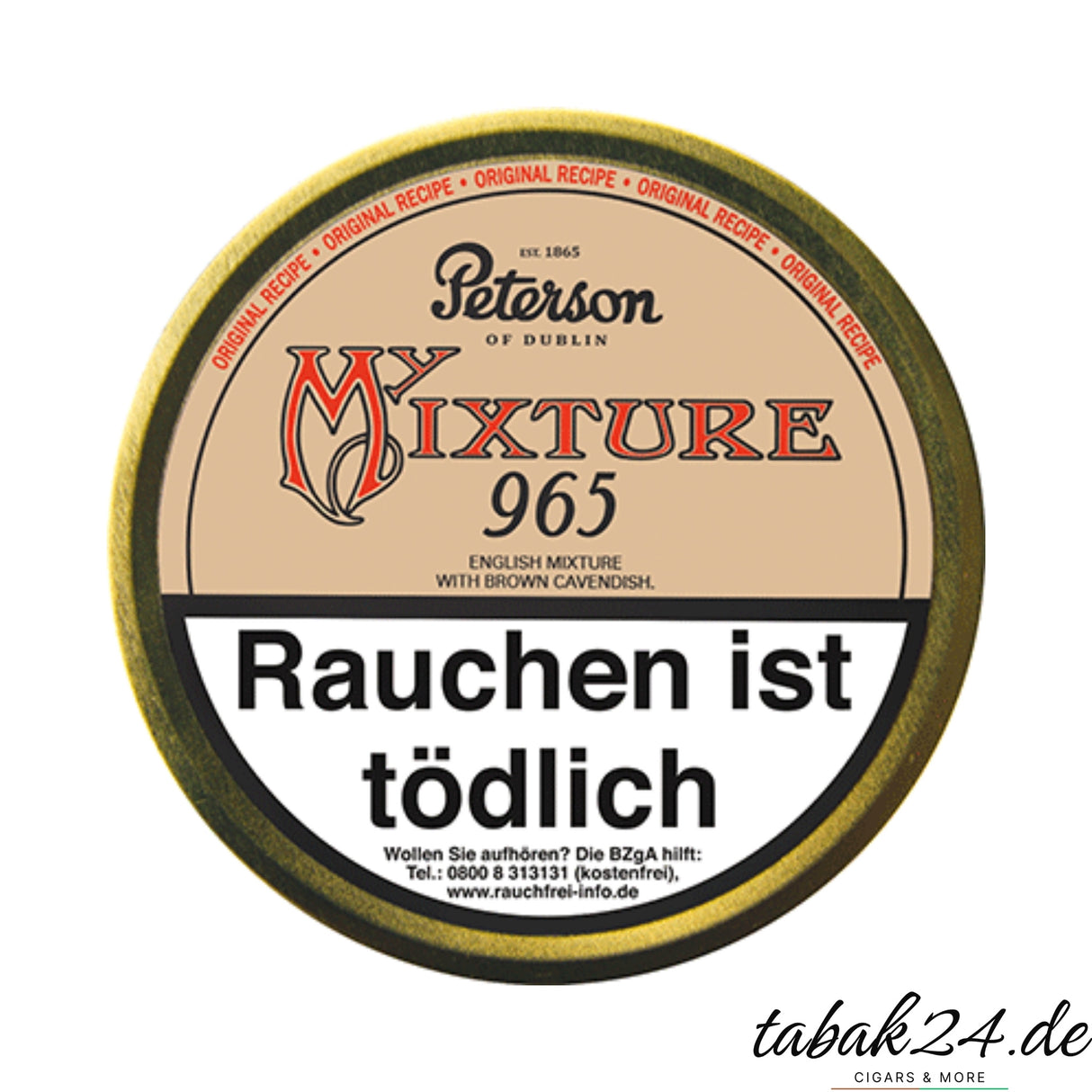 eterson Mixture 965 Pfeifentabak 50g – würzige English Blend Dose